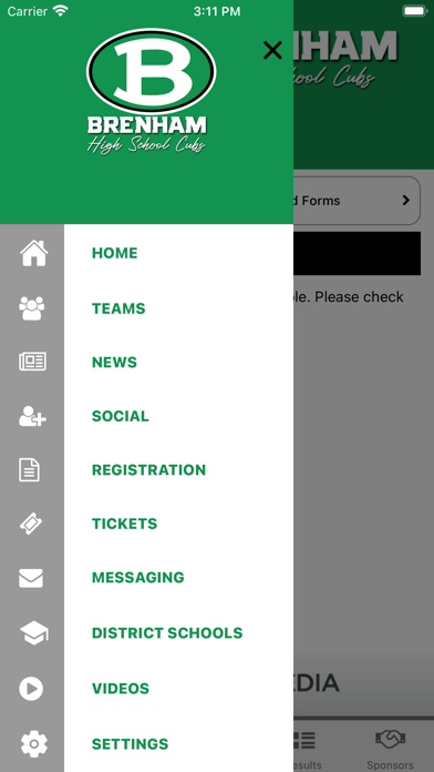 Screenshot di Brenham ISD Athletics