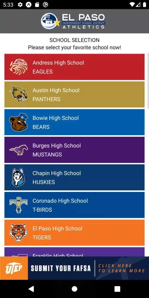 El Paso ISD Athletics স্ক্রিনশট