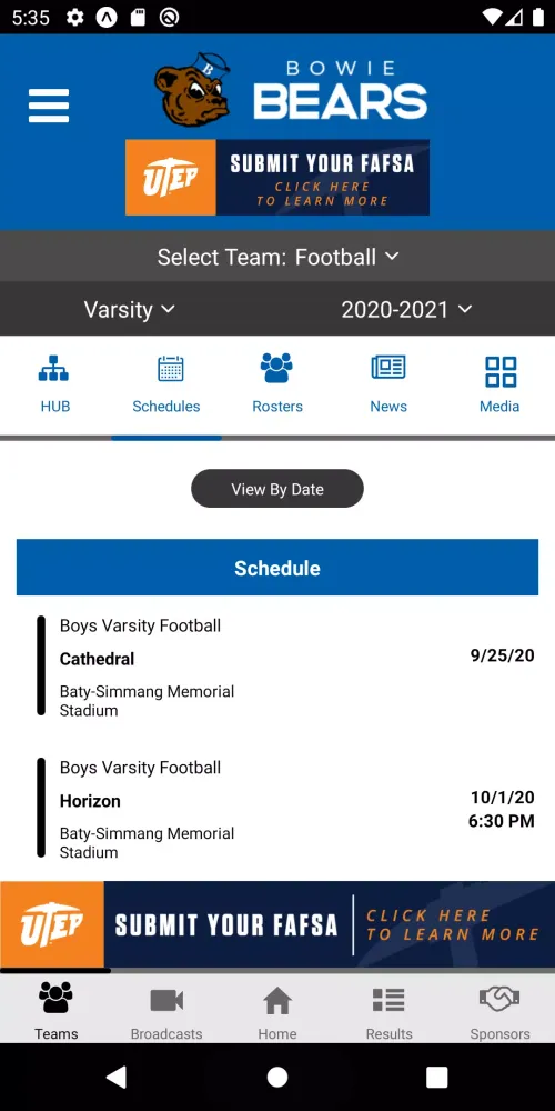 El Paso ISD Athletics স্ক্রিনশট