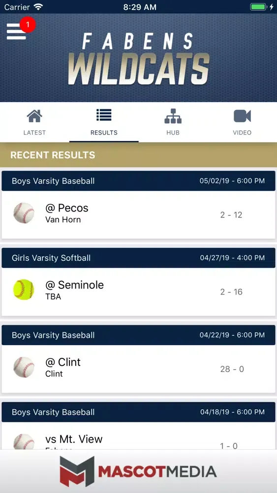 Fabens Wildcats Athletics Screenshots