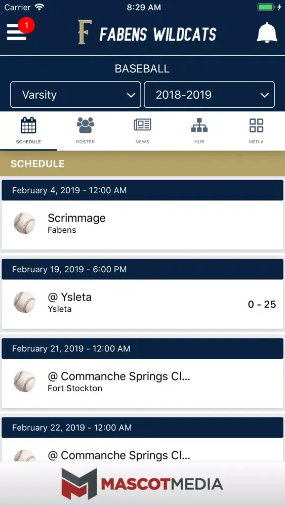 Fabens Wildcats Athletics Screenshots