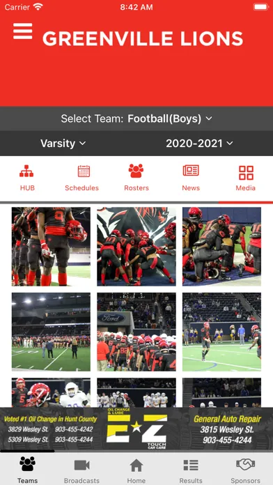 Скриншоты Greenville Lions Athletics