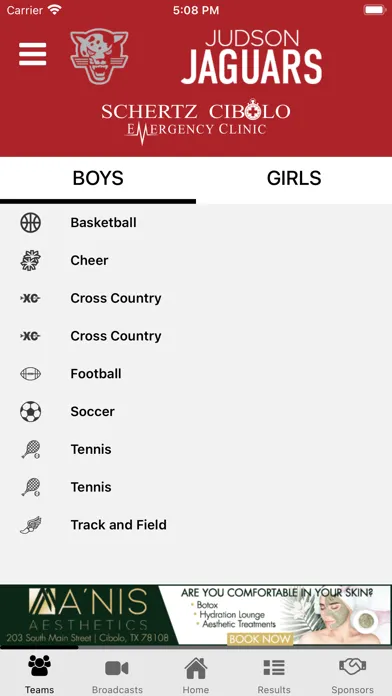 Judson ISD Athletics應用截圖