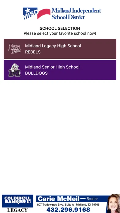 Midland ISD Athletics Screenshots