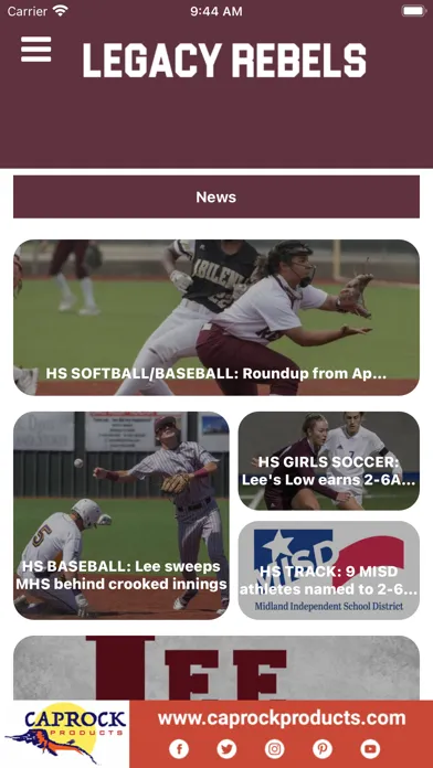 Midland ISD Athletics Screenshots