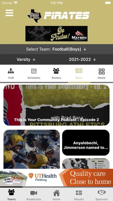 Pittsburg Athletics Screenshots