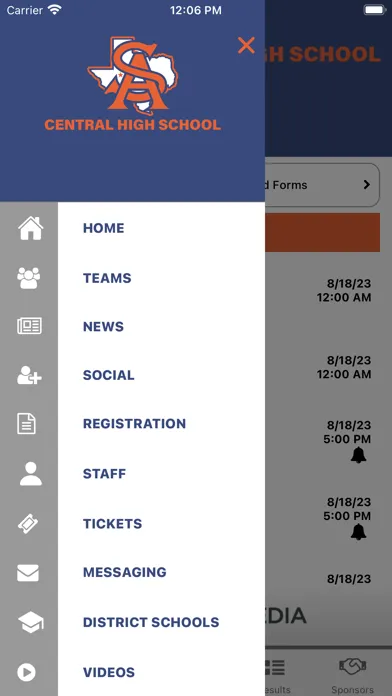Capturas de pantalla de San Angelo ISD Athletics