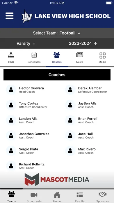 Capturas de pantalla de San Angelo ISD Athletics