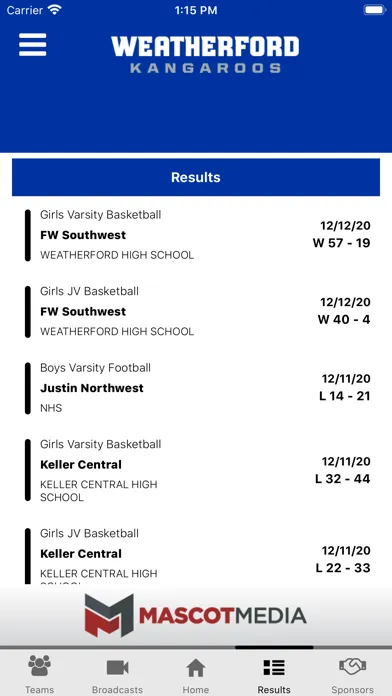 Weatherford Athletics স্ক্রিনশট