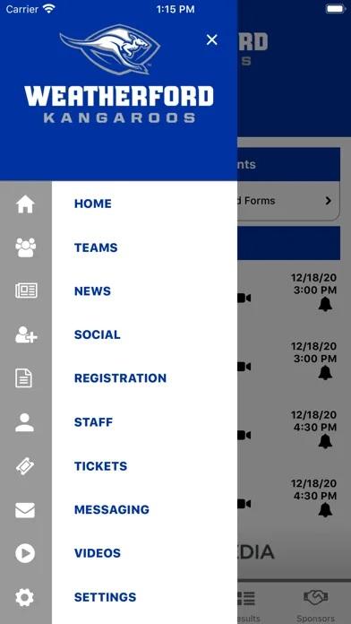 Weatherford Athletics স্ক্রিনশট