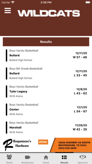 Whitehouse ISD Wildcats Screenshots