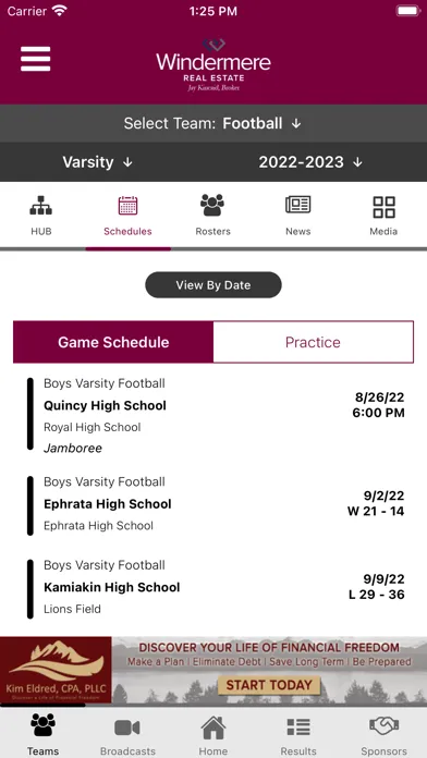 Moses Lake Athletics Screenshots