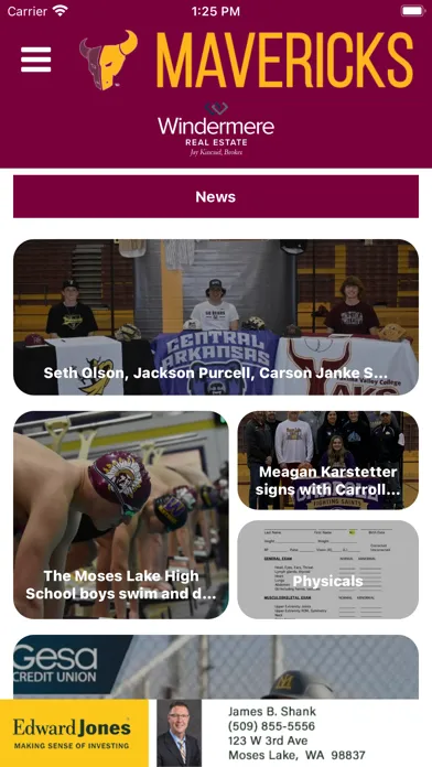 Moses Lake Athletics Screenshots