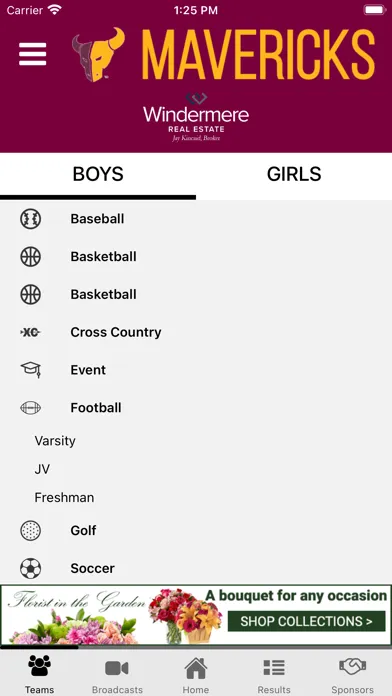 Moses Lake Athletics Screenshots
