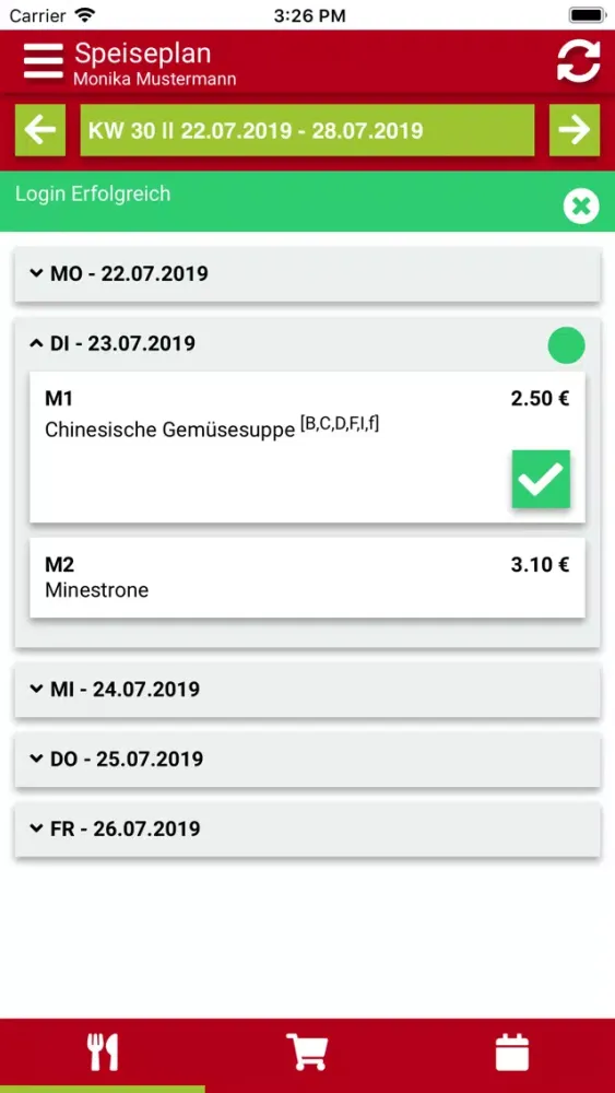 Tangkapan layar BesserEssen GmbH