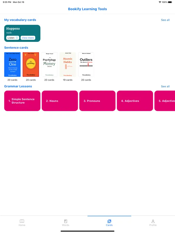 Zrzuty ekranu Bookify iPad 