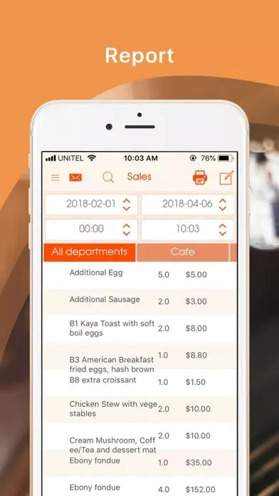 myRestaurant POS應用截圖
