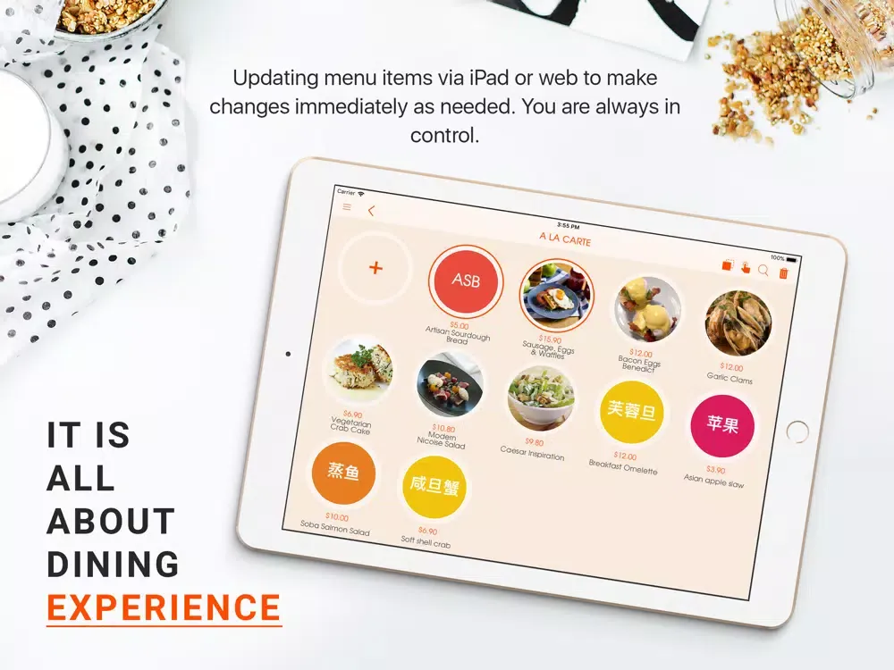 iRestaurant Point-of-Sale iPad  Ekran Görüntüleri