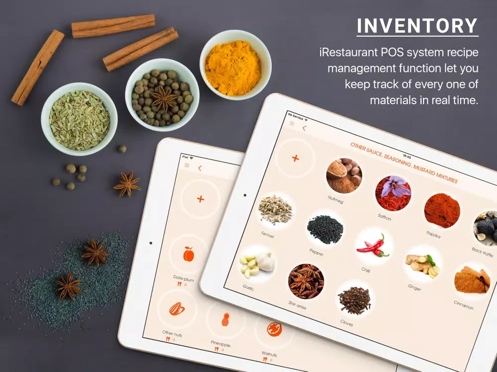 iRestaurant Point-of-Sale iPad  Ekran Görüntüleri
