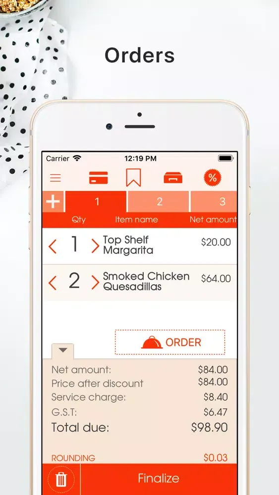 iRestaurant Point-of-Sale Ekran Görüntüleri