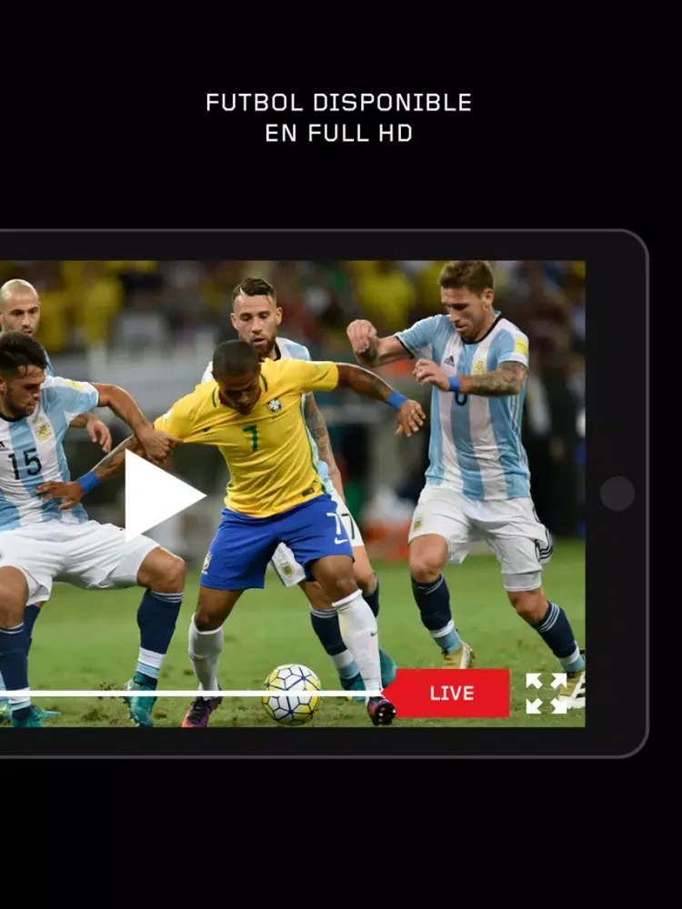 Tangkapan layar Argentina TV Live AF iPad 