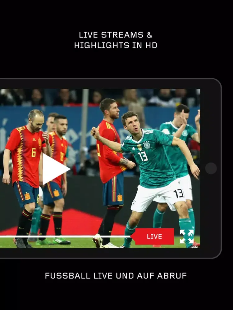 Скриншоты Bundesliga TV Live Stream DF iPad 