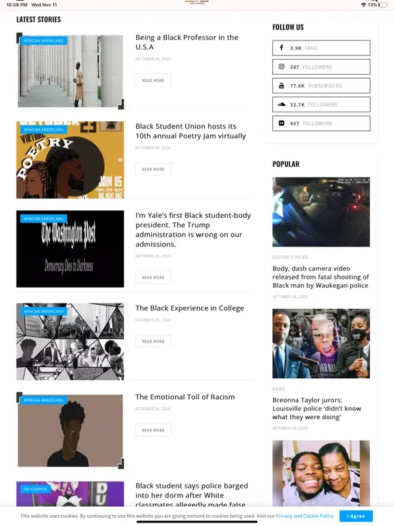 Minority News Network iPad  Ekran Görüntüleri