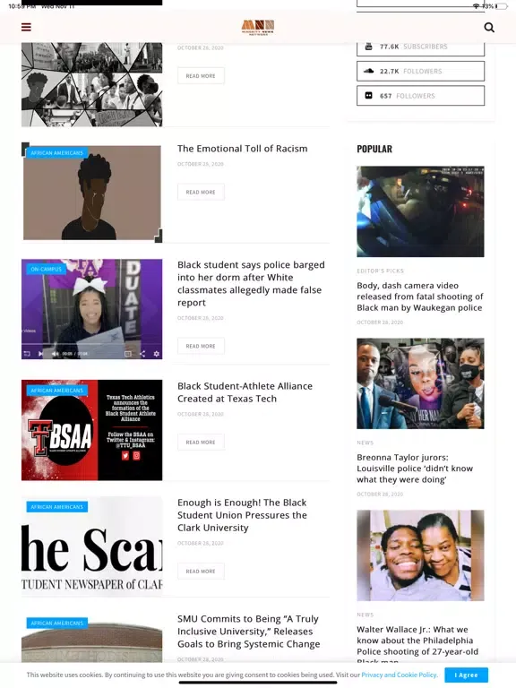 Minority News Network iPad  Ekran Görüntüleri