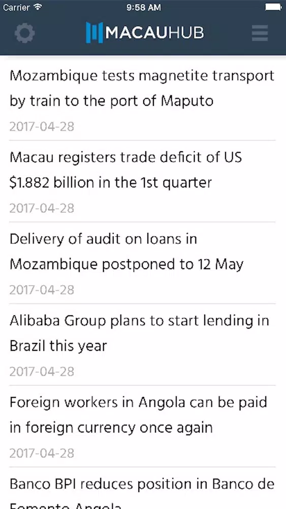 Capturas de pantalla de MACAUHUB