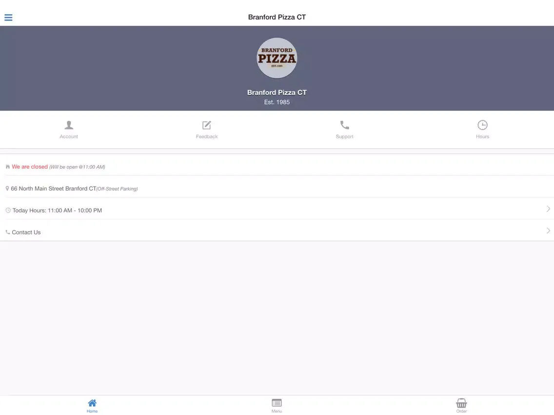 Branford Pizza CT iPad  स्क्रीनशॉट