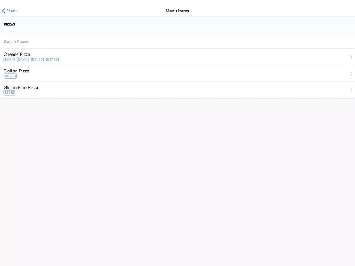 Famous Pizza New Haven iPad  سکرین شاٹس