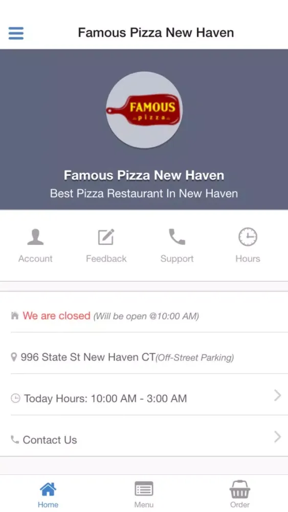 Famous Pizza New Haven سکرین شاٹس