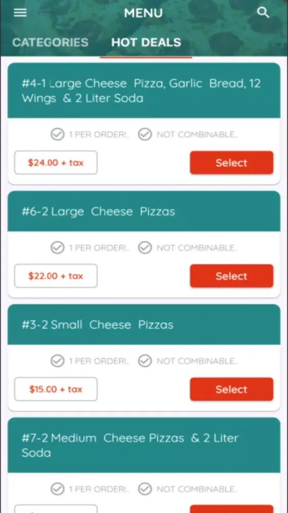 Capturas de pantalla de Falcon Pizza Hamden