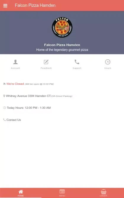 Capturas de pantalla de Falcon Pizza Hamden