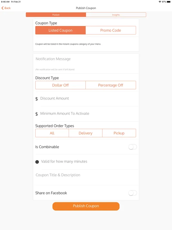 allHungry Tracker iPad  Screenshots