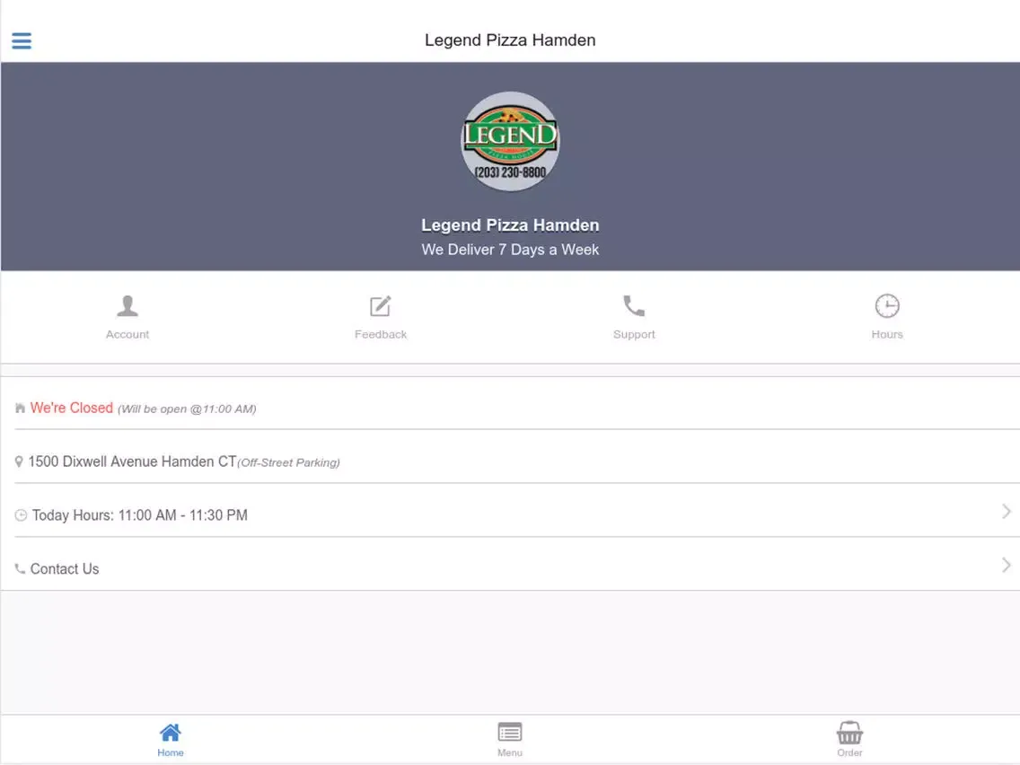 Legend Pizza Hamden iPad  Ekran Görüntüleri