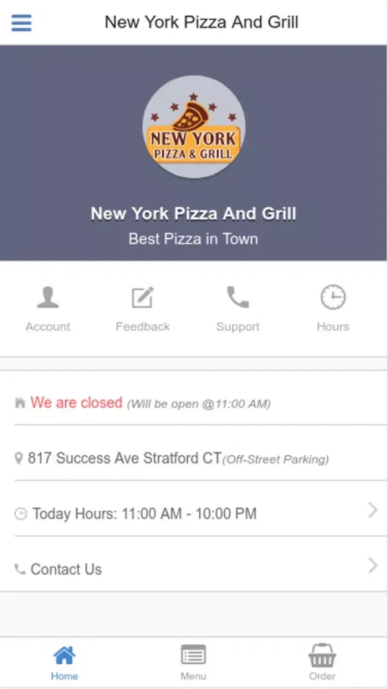 Zrzuty ekranu New York Pizza & Grill Stratford CT