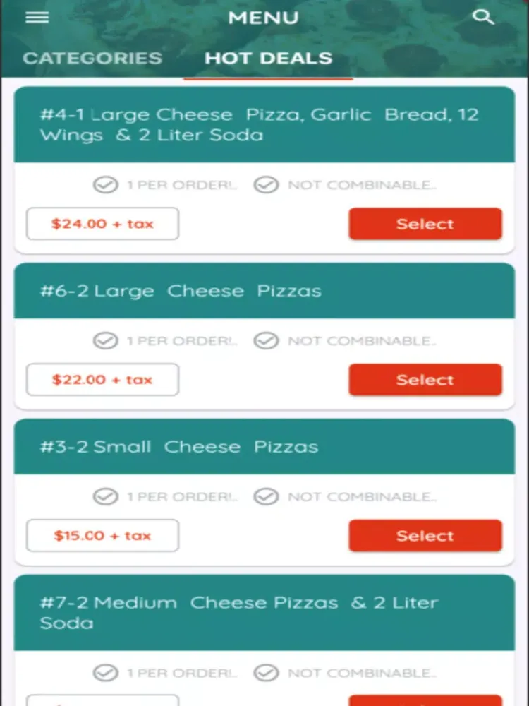 Pizza Choice Springfield iPad  Screenshots