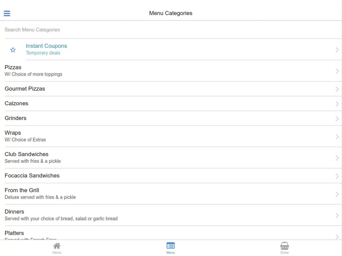 Скриншоты Woodmont Pizza Milford iPad 