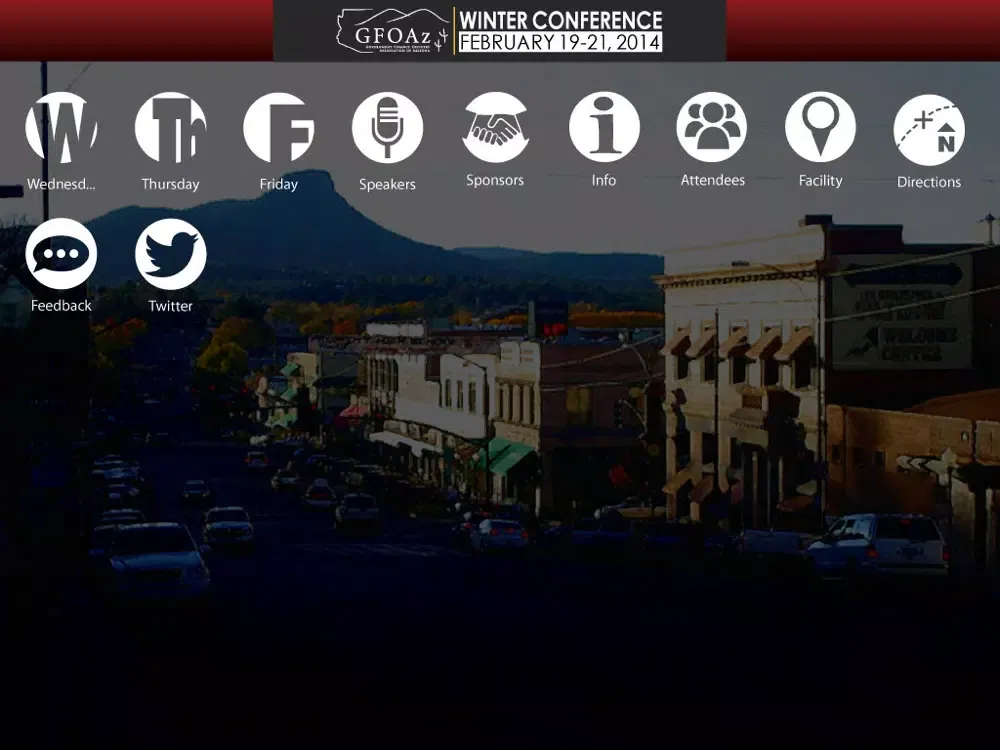 2014 GFOAz Winter Conference iPad  سکرین شاٹس