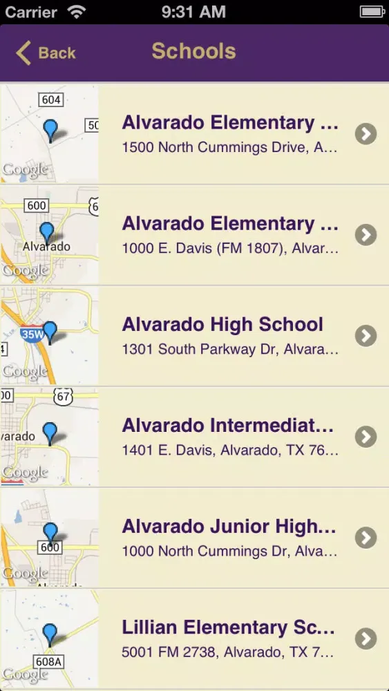 Alvarado Ind School District スクリーンショット
