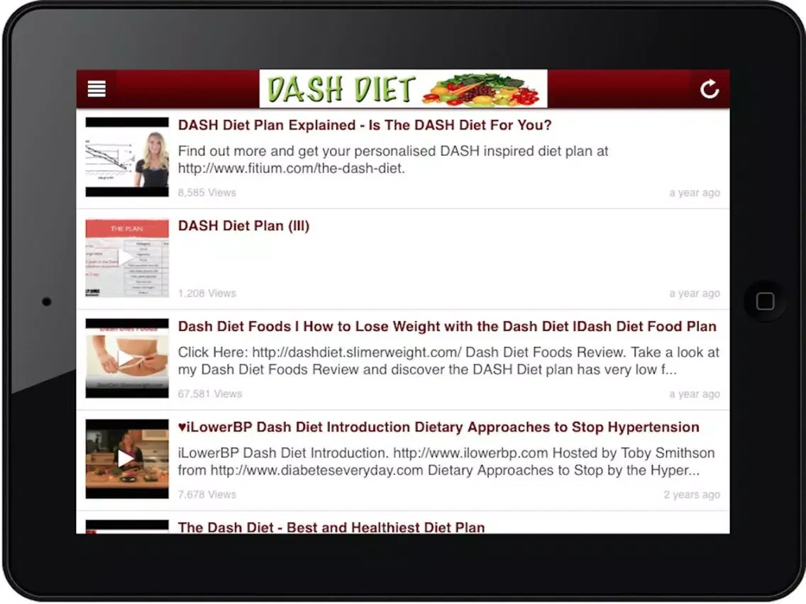 Screenshot di DASH Diet: Pain Free Lose Weight and Healthy Diet iPad 