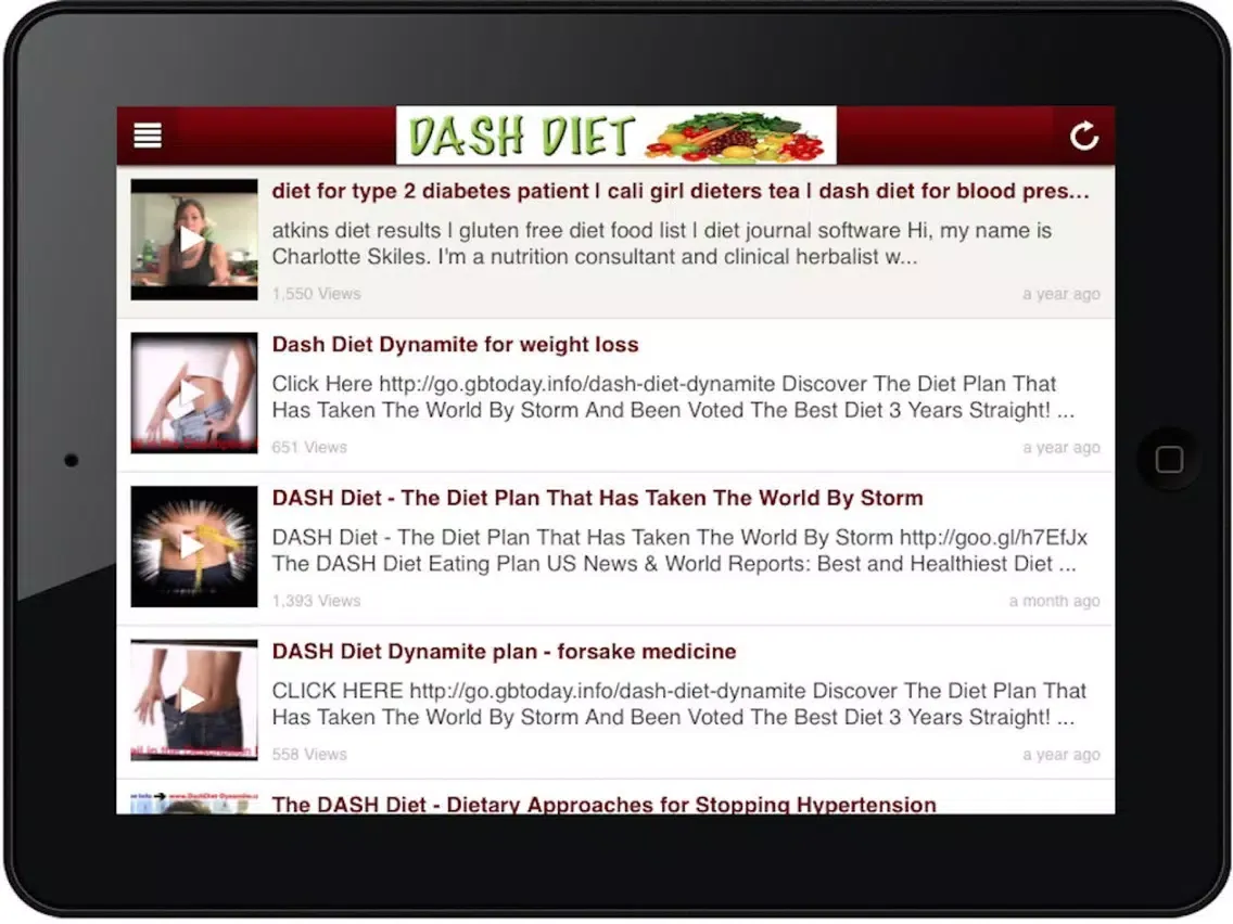 Screenshot di DASH Diet: Pain Free Lose Weight and Healthy Diet iPad 