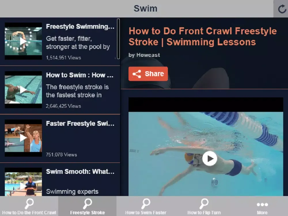 Swim Lessons - Learn How to Swim Easily iPad  Screenshots