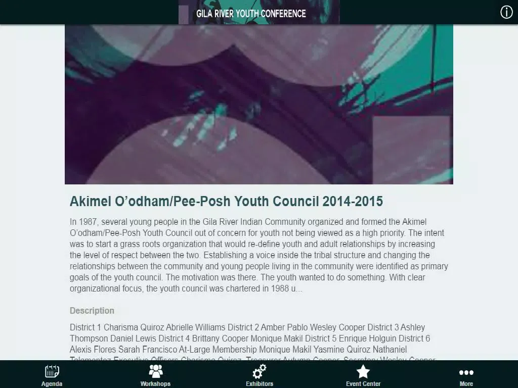 27th GRIC Youth Conference iPad  Screenshots