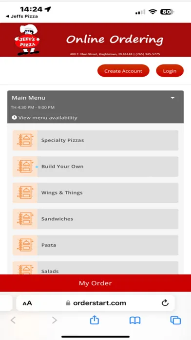 Zrzuty ekranu Jeff's Pizza