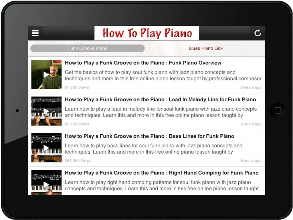 How To Play Piano iPad Screenshots