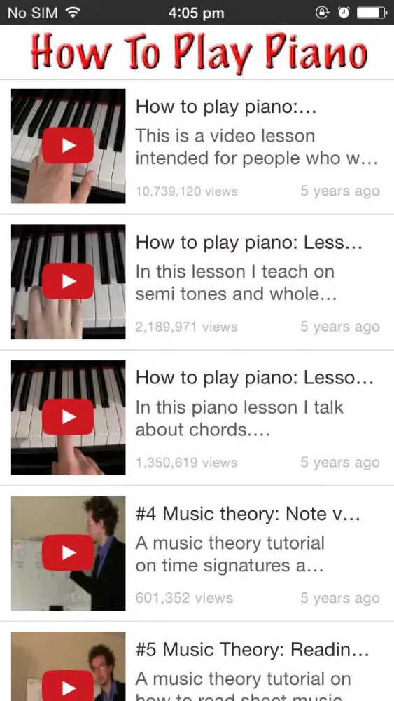 How To Play Piano Screenshots