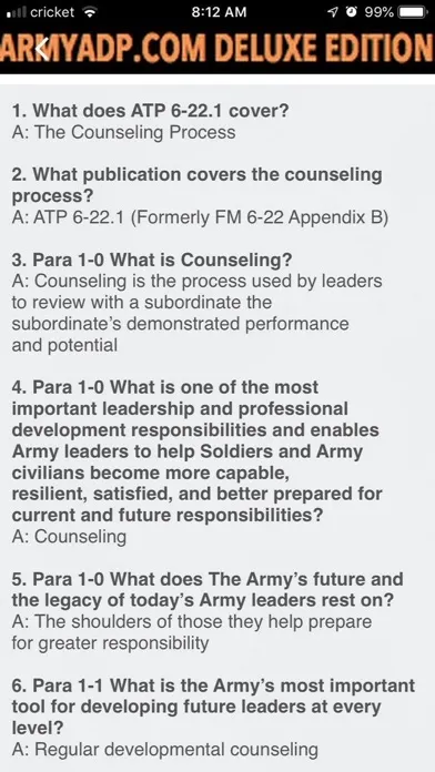 Army study guide ArmyADP.com Ekran Görüntüleri