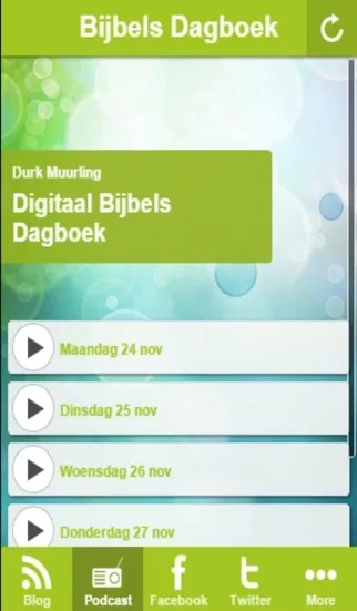 ภาพหน้าจอของ Bijbels Dagboek App